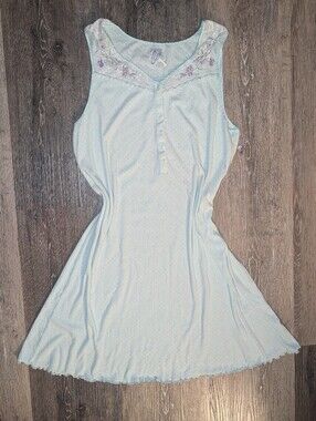 Vintage Aria Babydoll Teal Lace Dress